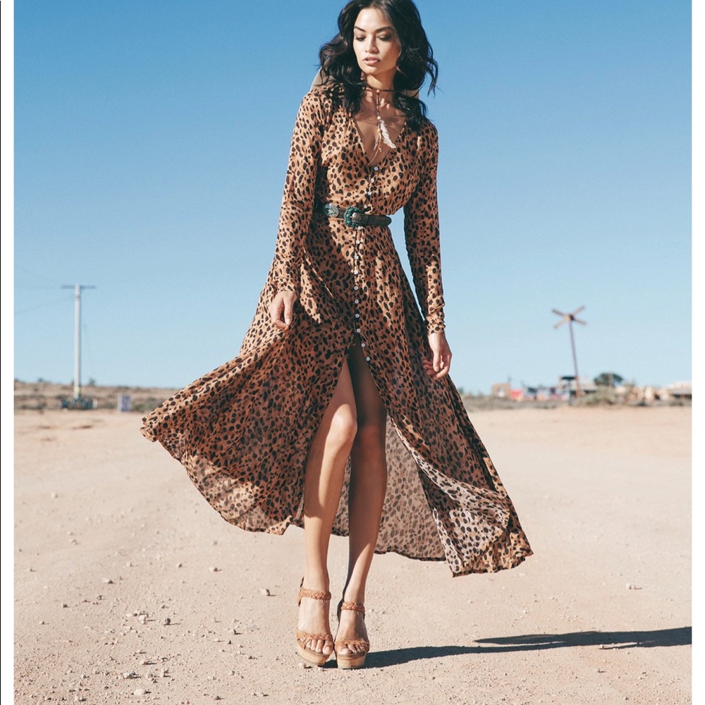 Spell saphari Gown hemmed